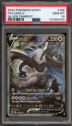 Pokemon Lugia V Silver Tempest Full Alt Art #186 PSA 10 Gem Mint - Image 1