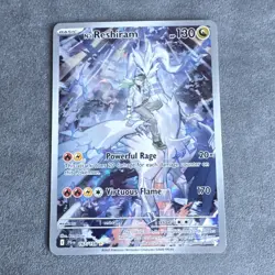 Pokemon N's Reshiram Illustration Rare Holo 167/159 Sv09 130HP Powerful Rage - Image 1
