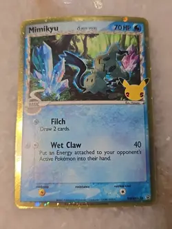 Mimikyu Delta Species Celebrations SWSH136 Promo Pokemon TCG 25th Anniversary - Image 1