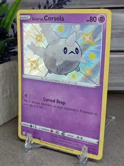 Pokemon TCG - Galarian Corsola SV049/SV122 Shiny Holo Rare - Shining Fates - Image 2