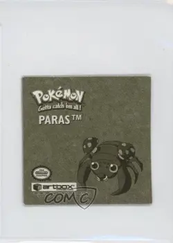 Paras Rare Textured Foil Artbox Pokemon Stickers Series 1 Gold #R12 1999 - Image 2