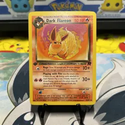 Pokemon TCG- Dark Flareon 35/82 Team Rocket - 1st Edition - Vintage WOTC - Image 1