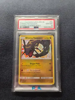 Shining Rayquaza 56/73, Pokemon Shining Legends Holo (PSA 10) - Image 1