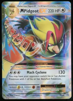 Pokemon TCG Mega Pidgeot EX Holo Ultra Rare Full Art XY Evolutions 65/108 NM - Image 1