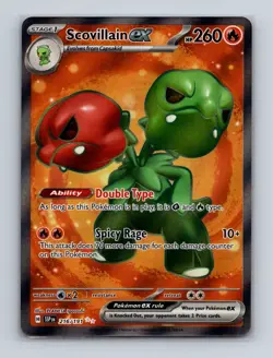 Scovillain ex 216 2024 Pokemon Surging Sparks Full Art Ultra Rare Card NM+ - Image 1
