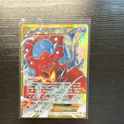 Pokemon Volcanion EX Full Art Secret Rare Holo XY Steam Siege 115/114 180HP - Image 1