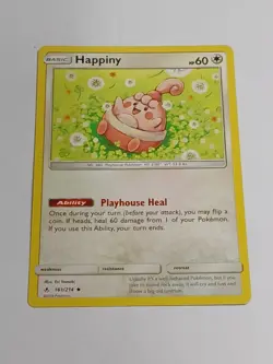 Happiny 161/214 SM - Unbroken Bonds Uncommon Normal Pokemon TCG NM - Image 1