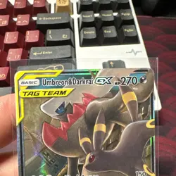 Umbreon and Darkrai GX 125/235 Holo Ultra Rare Unified Minds Pokemon Card NM - Image 3