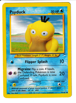 Pokemon Card - Psyduck Neo Destiny 79/105 Common Non Holo MP - Image 1