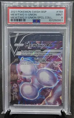 Mewtwo V Union PSA 9 Sequential Set Of 4 2021 Pokemon English - Image 2
