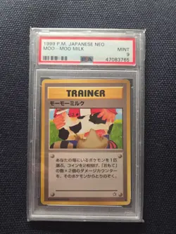 Pokemon Banned Card Moo-Moo Milk, Regular (Japanese) PSA 9 - Image 1