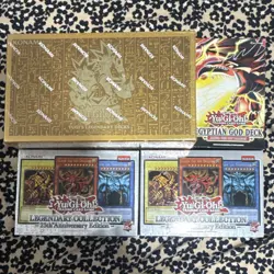 Konami Yu-Gi-Oh! Legendary Collection 25th & Yugi's Legendary 3, 4 Boxes - Image 1