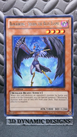 | Yugioh Blackwing - Shura the Blue Flame DP11-EN004 1st Edition Rare NM 🔥 | - Image 1