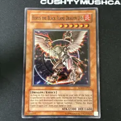 YUGIOH HORUS THE BLACK FLAME DRAGON LV6 SUPER RARE SOD-EN007 - Image 2