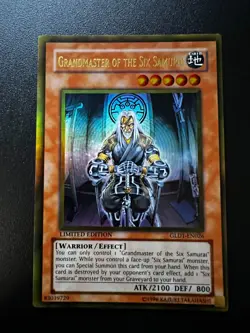 Grandmaster of the Six Samurai GLD1-EN026 Gold Rare Near Mint Yugioh - Image 1