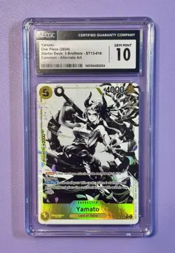 TCG One Piece English Yamato (Parallel) ST13-016 Deck: The Three Brothers CGC 10 - Image 1