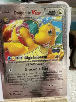 Dragonite V Silver Foil🕺 Fan Art🕺 Card - Image 1