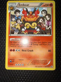 Pokemon TCG Emboar Legendary Treasures Regular Card 27/113 Light Play Condition - Image 1