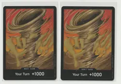 One Piece OP14 Azure Sea's Seven DON!! Card (Crocodile) lot of 2 - Image 1