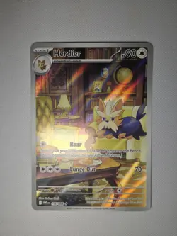 Herdier 155/086 Sv: White Flare Holo Illustration Rare Pokemon TCG Pokemon Card - Image 1