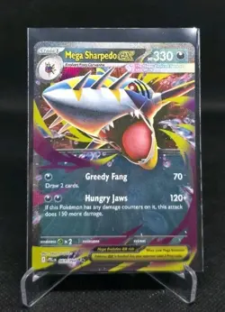 Mega Sharpedo ex 061/094 PFL Phantasmal Flames NM Double Rare Pokemon Card - Image 1