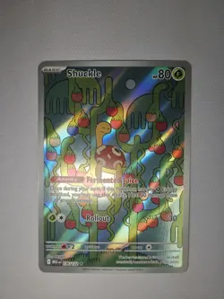 Shuckle 136/132 Me01: Mega Evolution Holo Illustration Rare Pokemon TCG Card - Image 1