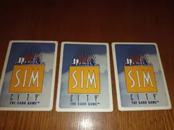 Sim City Promo Lot Of 3 Cards Civil War Furnace Alligator Farm Castle Played - Image 2