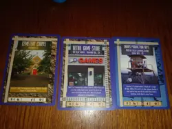Sim City CCG Promo Lot Of 3 Cards Shadis Production Dept., Cemetery Chapel, RGS - Image 1