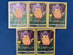 Pikachu Lot - 9 Holo Celebrations Cards - Full Art 005/025 and Flying 006/025 - Image 2