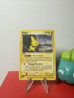 Pokemon TCG Sandstorm Pichu Card 20/100 Regular Minty Front - Image 1