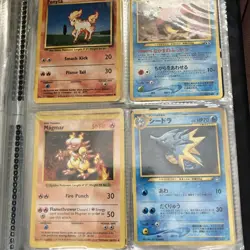 Binder of Old Pokemon Cards Vintage English and Japanese Pokemon Cards - Image 3