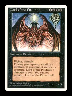 MTG Lord of the Pit LP Light Play Fifth Edition [698] - Image 1