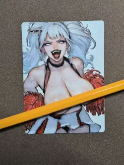 Mtg Altered Art Hand Painted Anime - Image 1
