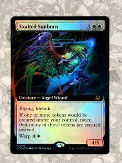 Exalted Sunborn (Extended Art) 318 FOIL MTG Edge of Eternities NM X1 - Image 1