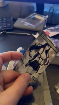 Tifa Lockhart Hand Drawn Altered Art Magic Gathering Final Fantasy FF7 Inked - Image 2