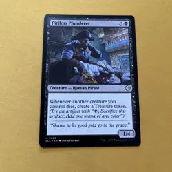 Pitiless Plunderer 208 NM Normal Commander: The Lost Caverns of Ixalan MTG EN - Image 1