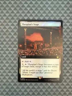 MTG Thespian’s Stage #0531 Foil Extended Art Rare UB: Doctor Who (WHO) - Image 1