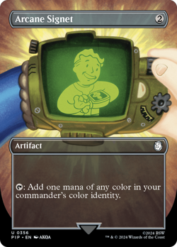 Arcane Signet (Borderless) [Fallout] Magic MTG - Image 1