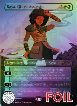 MTG Kaya, Ghost Assassin (247) | NM Foil | Secret Lair Black is Magic {SLD} - Image 1