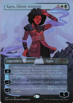 MTG Kaya, Ghost Assassin (247) | NM Foil | Secret Lair Black is Magic {SLD} - Image 2