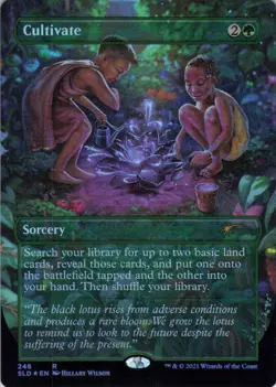 MTG Cultivate (246) | NM Foil | Secret Lair Black is Magic {SLD} - Image 2