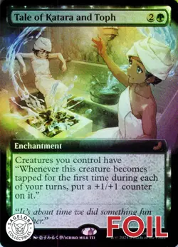 MTG Tale of Katara and Toph (Extended (207) | NM Foil | Avatar {TLE} - Image 1