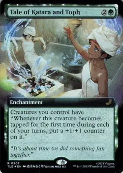 MTG Tale of Katara and Toph (Extended (207) | NM Foil | Avatar {TLE} - Image 2