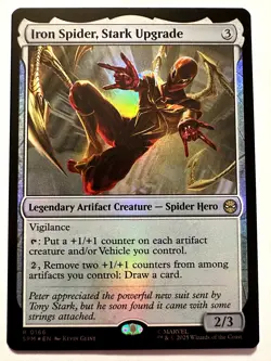Iron Spider, Stark Upgrade Foil R Marvel's Spider-Man 166 NM - Image 1