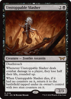 x1 Unstoppable Slasher DSK Duskmourn MTG 119 RARE M/NM 1x - Image 1
