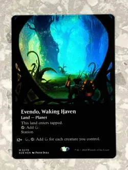 Evendo, Waking Haven (Borderless) 279 FOIL MTG Edge of Eternities NM X1 - Image 1