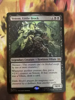 Venom, Eddie Brock (Foil) - 0012 - Marvel's Spider-Man MTG - NM/M - Image 1