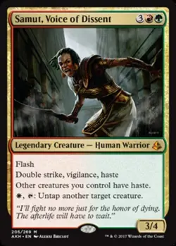 1x Samut, Voice of Dissent - Foil Moderate Play MTG Magic - Kid Icarus - - Image 1