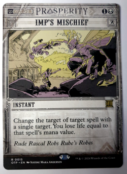 Imp's Mischief - Showcase Rare - MTG Outlaws of Thunder Junction - 0015 NM - Image 1