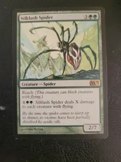 Silklash Spider - Core Set 2013 (M13) #191 MTG Magic The Gathering Green Rare LP - Image 1